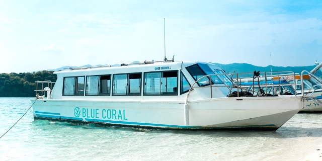 グラスボート「カジ」の船内