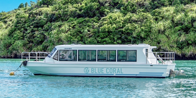 グラスボート「カジ」のガラス窓